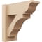Ekena Millwork 6-in W x 14-in D x 14-in H Balboa Trad Rough Cedar Woodgrain TimberThane Outlooker, Primed Tan OUTUR060X14X14BOA04RCPR - alternate 1